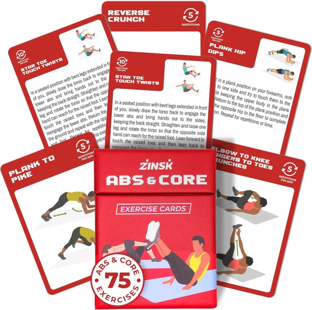 Best Core Workout – Abs and Core Exercise Cards Review