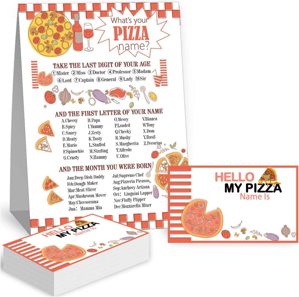 Best Party Game – Besttile Pizza Theme What’s Your Pizza Name Review