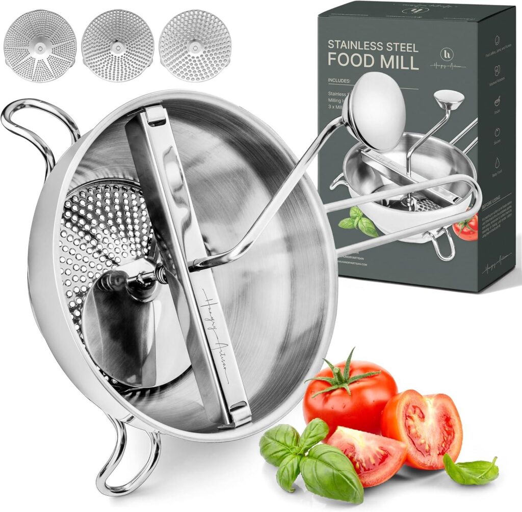 Best Food Mill – Ergonomic Stainless Steel with 3 Disks Review