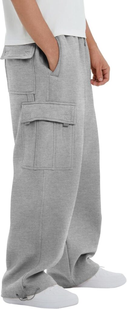 Best Casual Pants – Mens Heavyweight Fleece Cargo Sweatpants Review