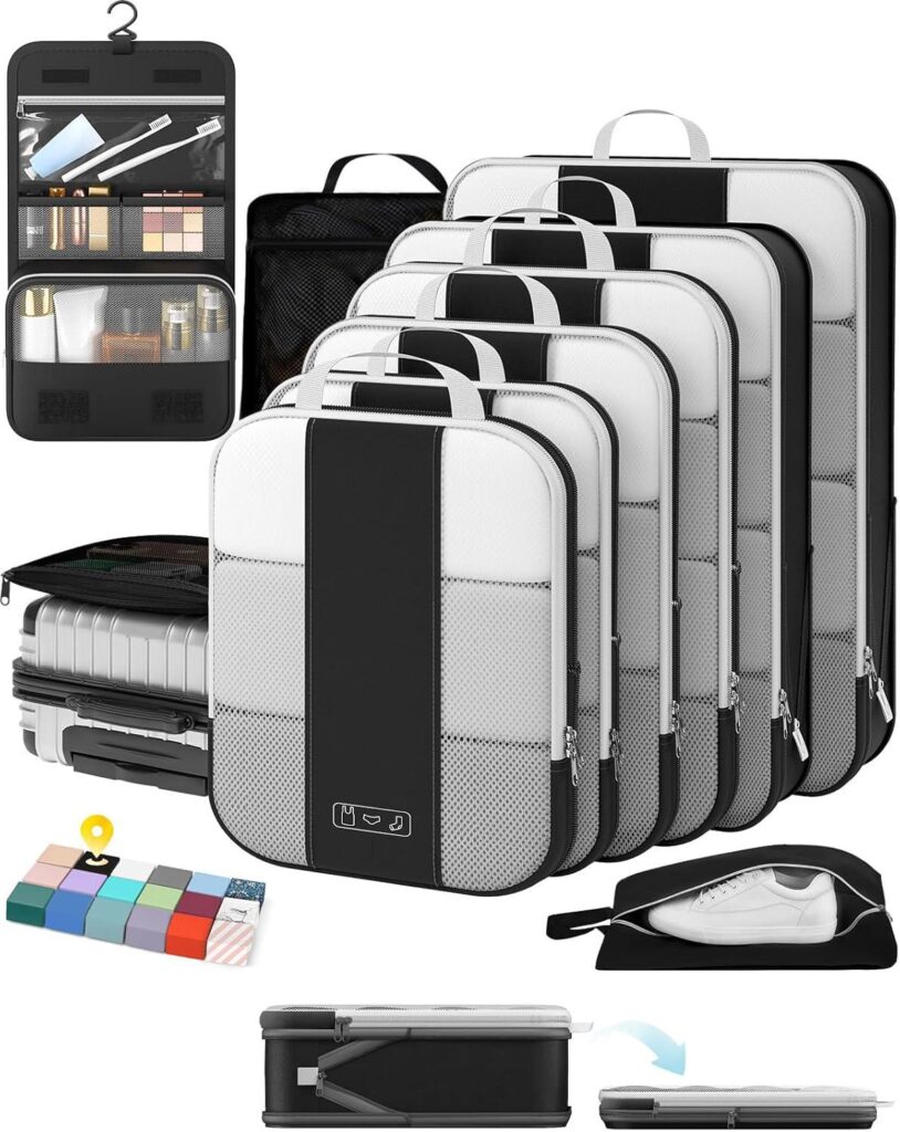 Best Travel Packing Cubes – 10 Set Compression Organizers Review