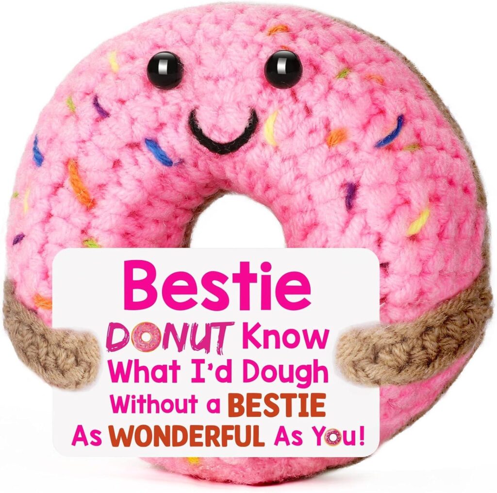 Best Friendship Gift – Valentines Galentines Handmade Crochet Donut Review