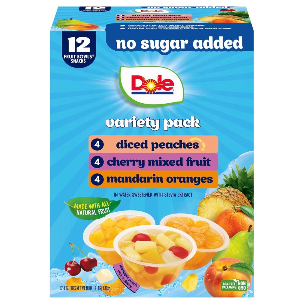 Best Fruit Snack – Dole Diced Peaches, Mandarin Oranges Review
