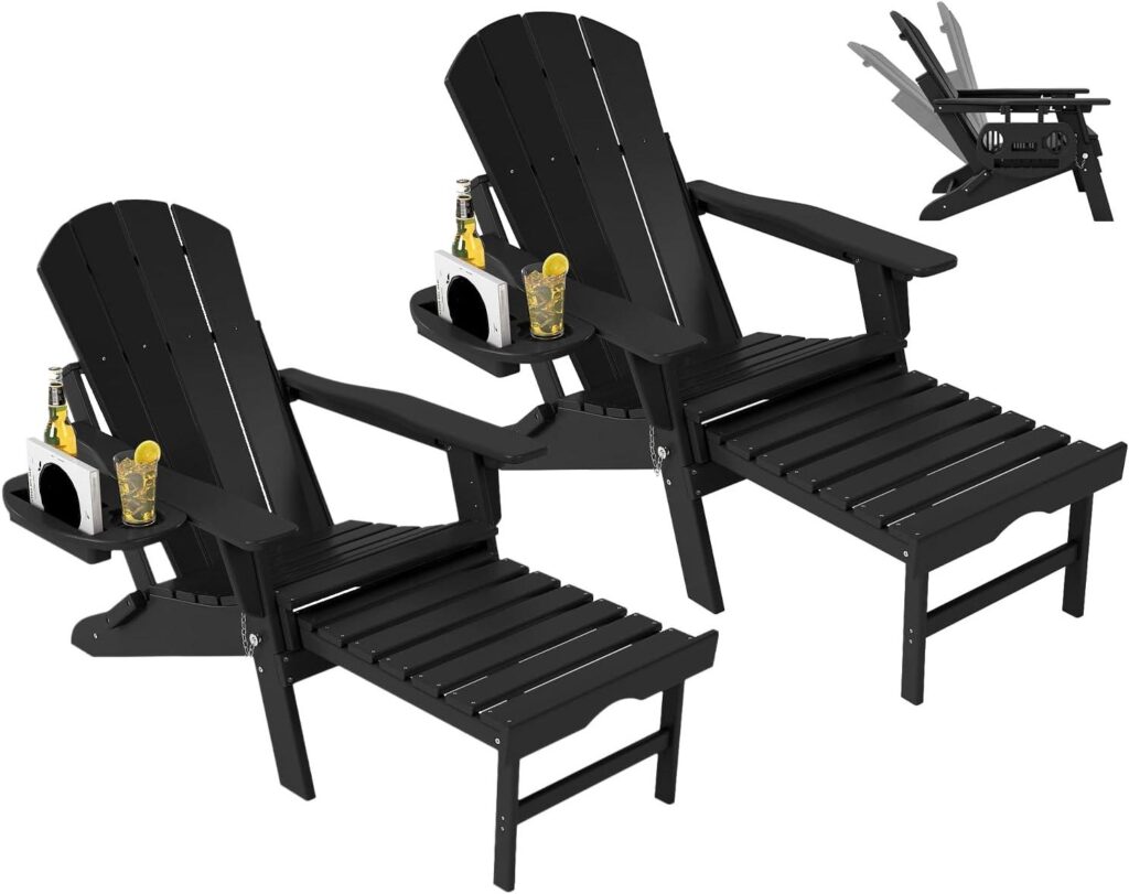 Best Outdoor Chairs – Adjustable Adirondack Chair Set with Ottoman Review