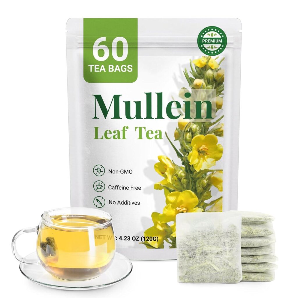Best Herbal Tea – Premium 60 Mullein Tea Bags for Lungs Review