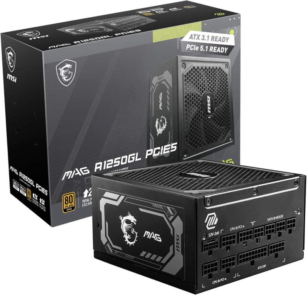 Best Gaming Power Supply – MSI MAG A1250GL 1250W Review