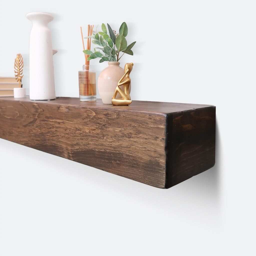 Best Fireplace Mantel – URBANDI Rustic Real Wood Beam Review
