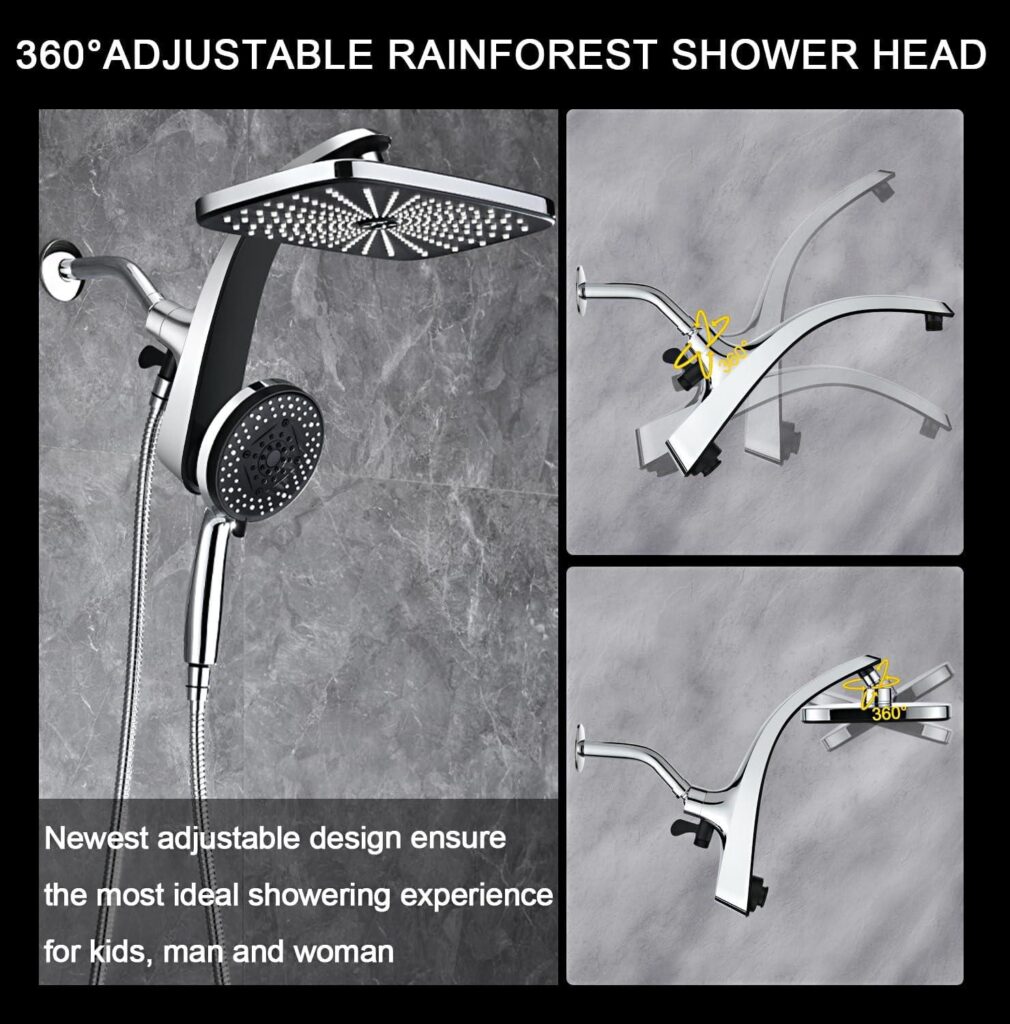 Best Shower Head – High Pressure Rain Shower Head: Upgrade Shower Heads with Handheld Spray Combo Review