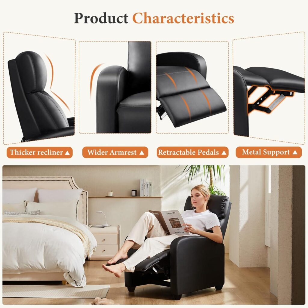 Best Recliner Chair – Sweetcrispy PU Leather Recliner Sofa Review