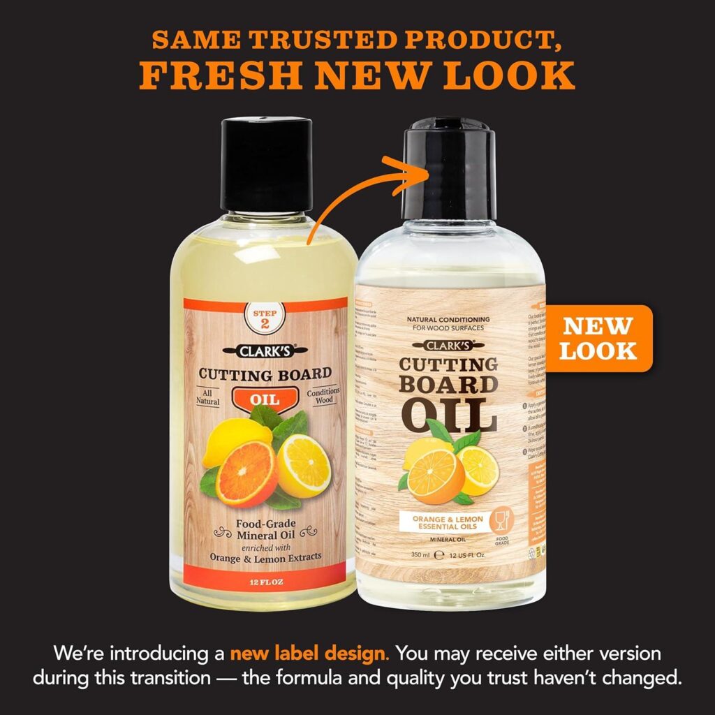 Best Cutting Board Oil – CLARK’S 12oz – Food Grade Mineral Oil Review