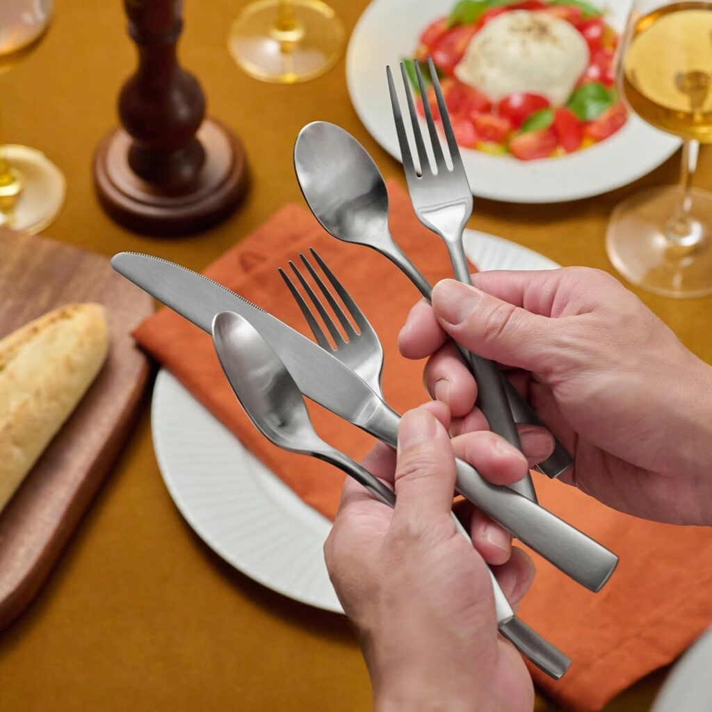 Best Cutlery – KINGSTONE 40-Piece Silverware Set for 8 Review