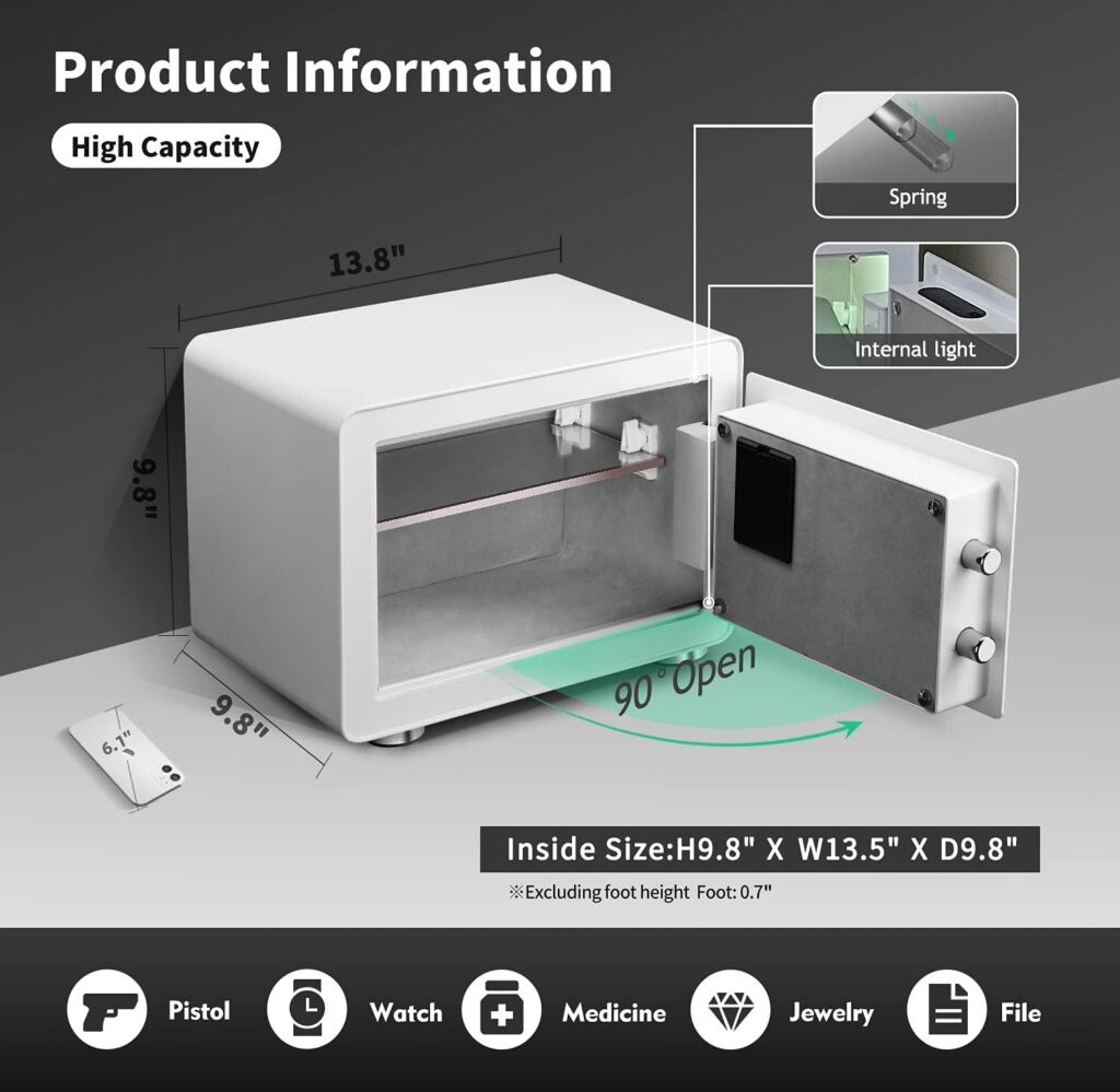 Best Safe – KAPUCI Modern Minimalism Design Auto-Open Safe Review