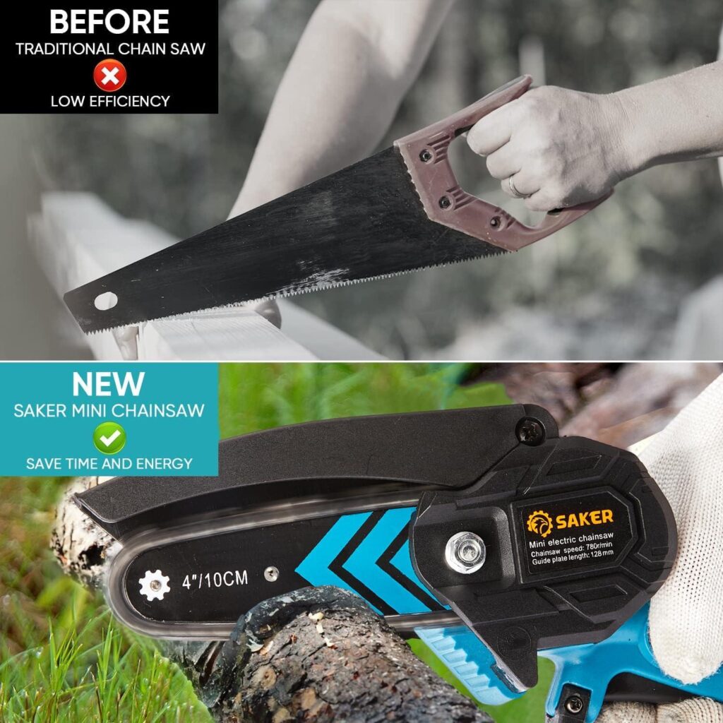 Best Mini Chainsaw – Saker Portable Electric Cordless Chainsaw Review