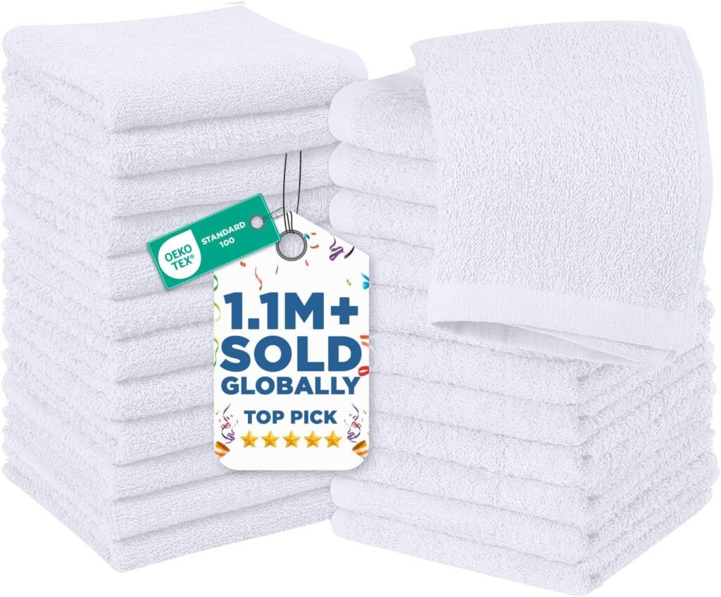 Best Wash Cloths – DAN RIVER 24 Pack Cotton Wash Cloths Review